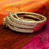 0.45ct Brilliant Diamond Gold Bridal Wedding Set - 02US28B
